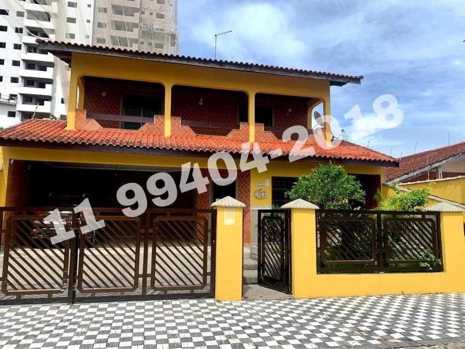 Mongaguá Lindo Sobrado Amarelo -Proximo A Praia מראה חיצוני תמונה